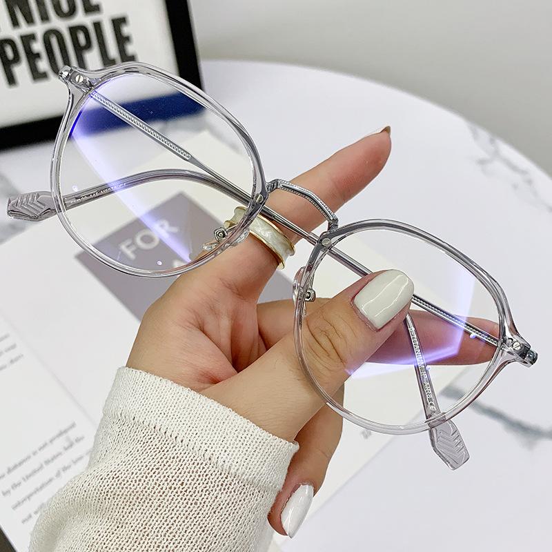 

Ретро оправа для очков Мужская полнооправная Литературная Женская Простые очки Женские 8076 Защита от УФ-лучей