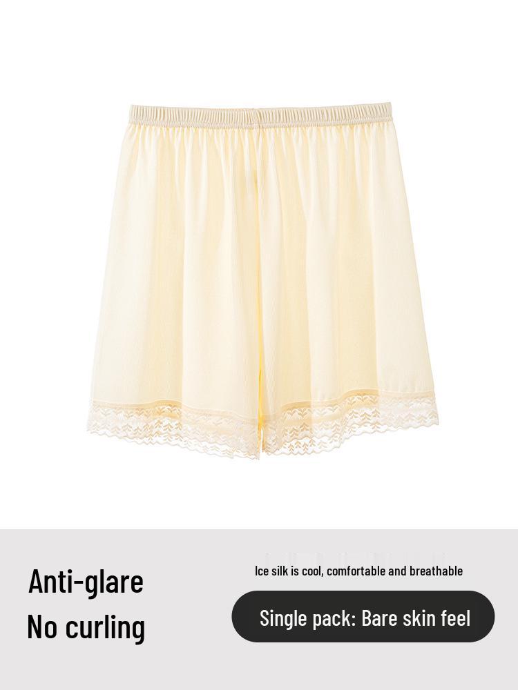 

Ice Silk Women s Anti-Exposure Shorts, Summer Thin Style, No Curling, Loose Fit, Wear Outside or at Home, Base Layer Shorts M (80-110 lbs)