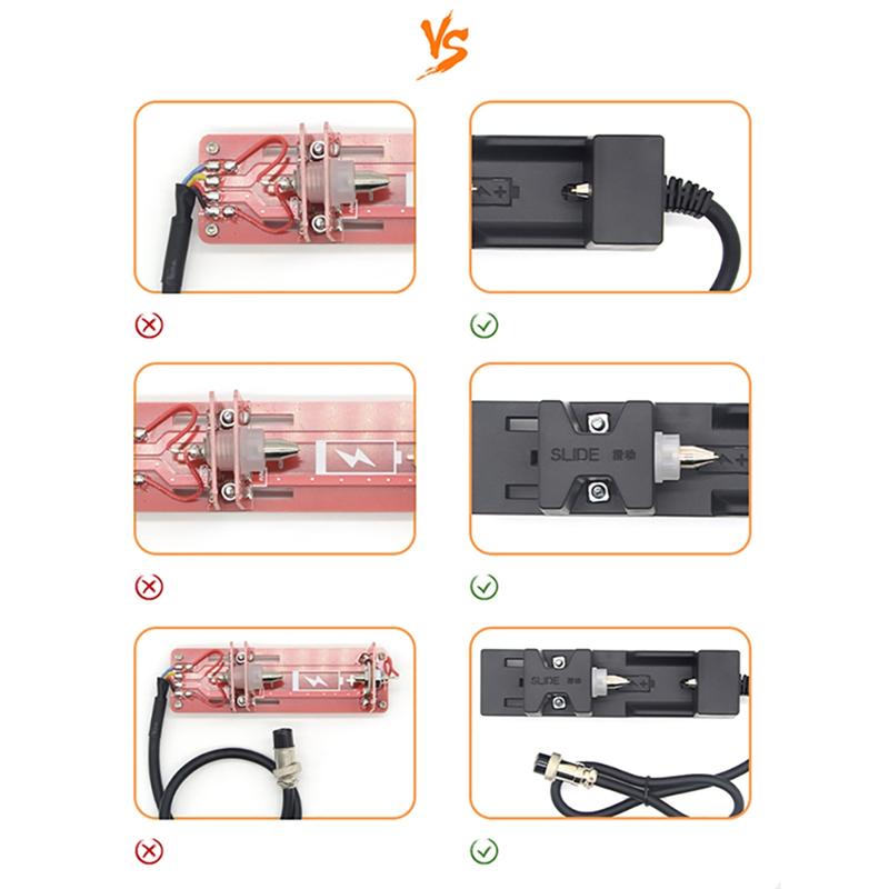 BAAU 18650 26650 21700 Lithium-Batterie Vier-Draht-System Innenwiderstandsmessgerät Testständer Batteriehalter Klemme Halter
