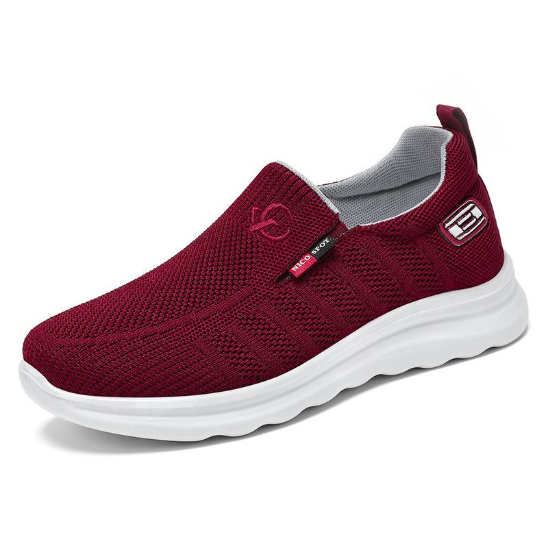 Shoes Men's Casual Shoes Versatile Men's Shoes Lazy One-pedal Single Shoes Flying Woven Old Beijing Cloth Shoes