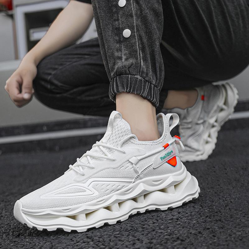 Men's shoes new summer mesh ultra-light and breathable casual sports shoes elastic increase dad shoes men