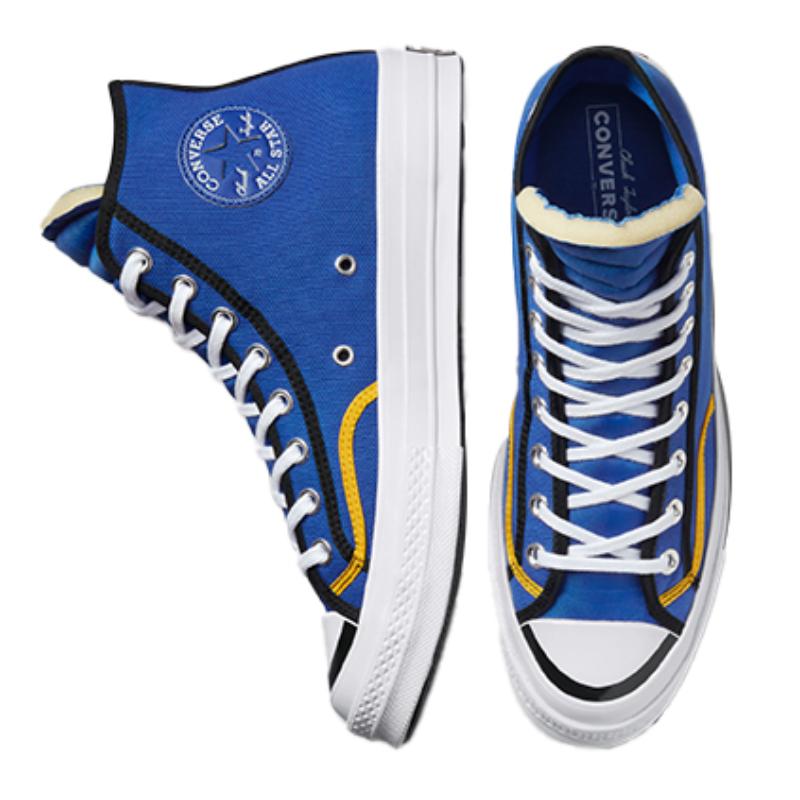 Converse Chuck Taylor All Star 1970s Comfortable and Versatile Classic Abrasion and Breathable High-top Canvas Shoes Unisex Indigo