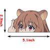 5.1 Inch Raphtalia Peeker Anime Car Stickers Cartoon DIY Decoraiton Window Laptop Bumper Trunk Motorcycle Waterproof Decals
