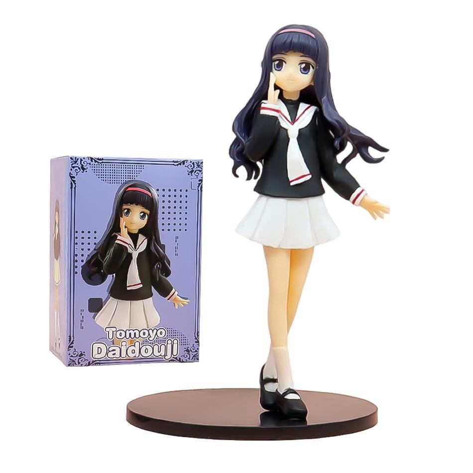 16cm Anime Card Captor Sakura Figure Haruno Sakura Tomoyo Daidoji Action PVC Model Collect Decorations Toy Gift