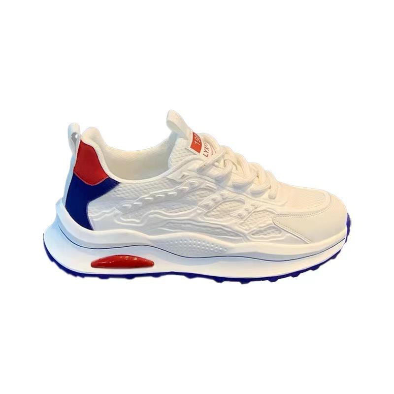Summer Breathable Men's Shoes 2025 New Outdoor Mesh Mesh Shoes Sports and Leisure Junior High School Students Platform Dad Trendy Shoes
