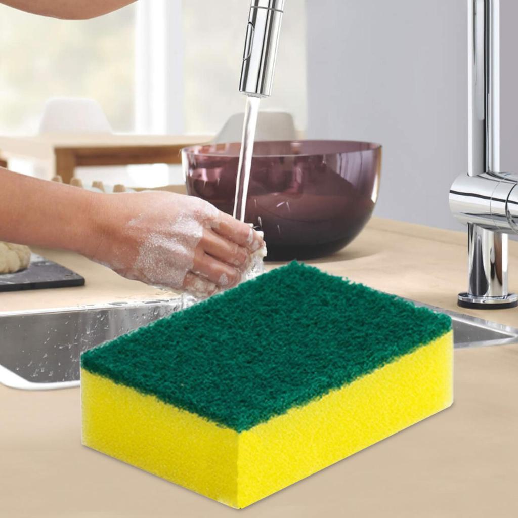 Dish Sponges Kitchen Non-Scratch Kitchen Sponges for Cleaning Reusable Scrubbing Pads Brush Cleaning Tools for Home Bathroom