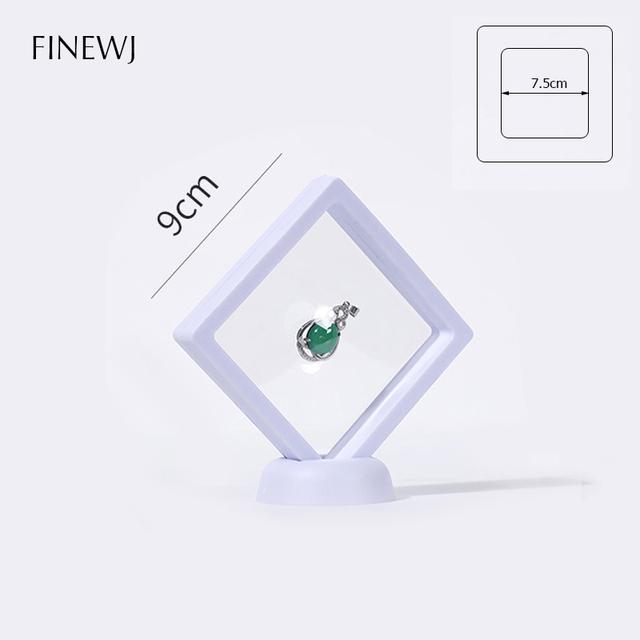 

3D плавающая фоторамка ювелирная витрина теневая коробка подставка стойка для монет кольцо кулон держатель защита драгоценные камни презентационный футляр