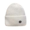 Knit Beanie Hat Rabbit Hair Blend Metal Letter M Label Warm Ear Protection Winter Autumn Trendy Skullcap Women