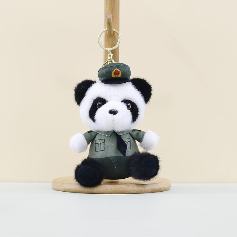 Cute Panda Keychain Plush Toy With Pp Cotton Filling Perfect For Collectible Accessories