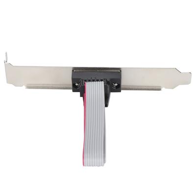 Serieller Port Adapter Blende Stabil Gute Kompatibilität 9-poliger Anschluss Serieller Port Header zum Hinzufügen eines 9-poligen COM-Ports