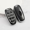 New Silver 6Button Car Key Case Cover for Hyundai Santa Fe Tucson 2022 NEXO NX4 Ioniq 5 Atos Prime Solaris 2021 Auto Accessories