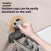 Suction Cup Drying Rack Foldable with 14 Clips Wall Mount Space Saving Hanger for Socks Underwear Baby Laundry