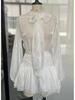 2025 Spring/Summer Bestseller: Temperamental Bow Puff Sleeve Top & Ruched Half Skirt Set