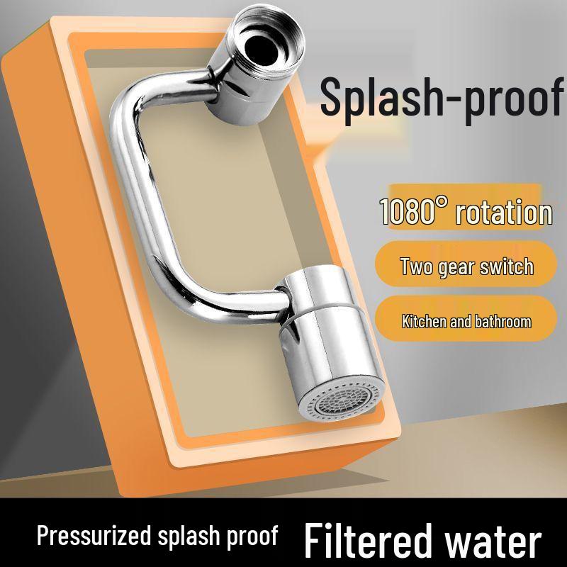 Universal Rotatable Faucet Extension Anti-Splash Aerator Connector