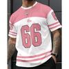 2025 Summer New Men's Casual T-Shirt Features 3D Letter Printing and Quick-Drying Sport Oversize Polyester Fiber Men's Clothing