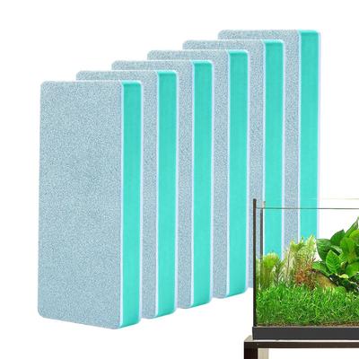6pcs Aquarium Brush Glass Wall Fish Tank Cleaning Brush Aquarium Polishing Wipe Water Marks Remove Scale Cleaning Tool Cleaner