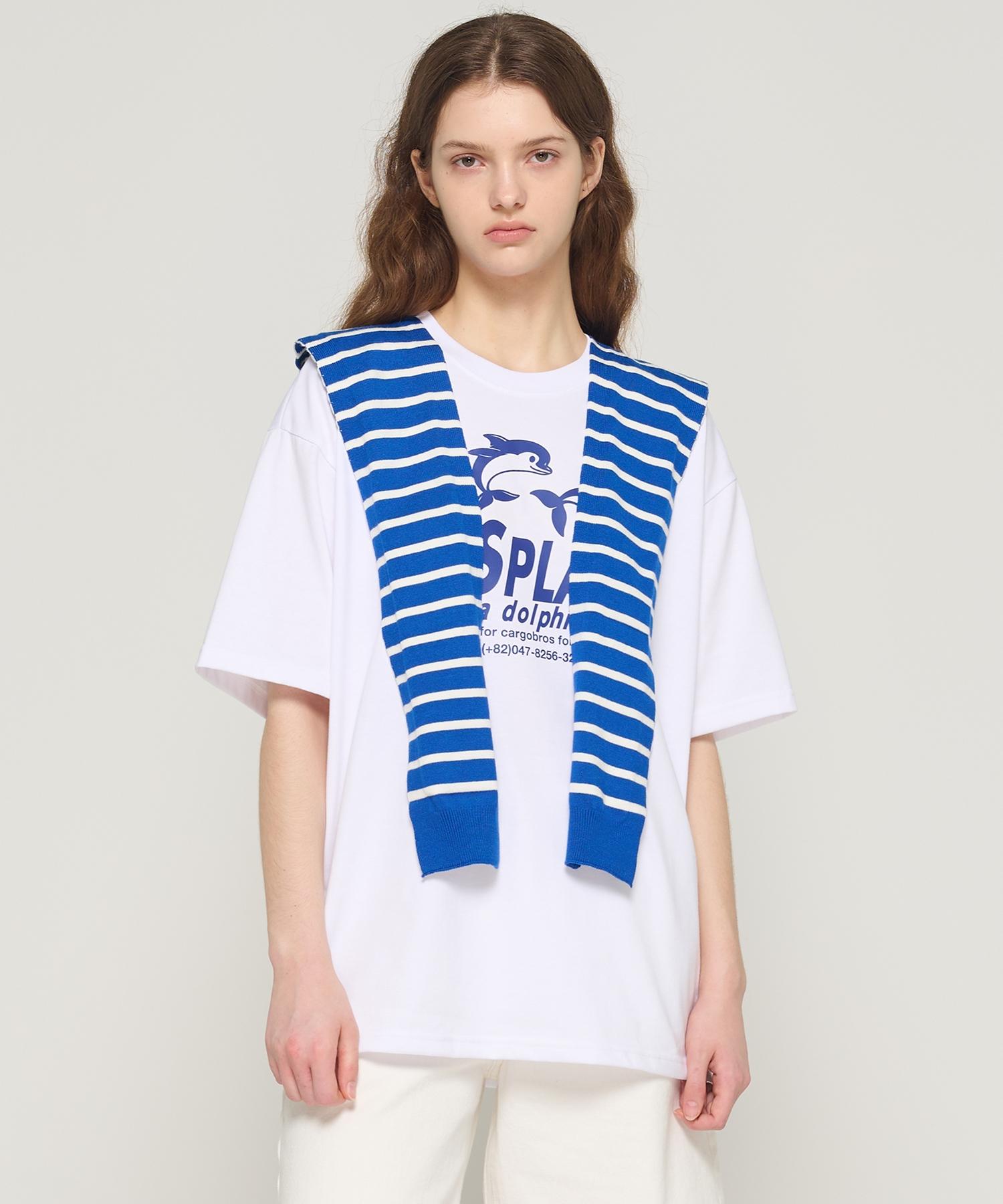 Cargo Bros For Woman Striped Layered Knit Cape (Blue) Free