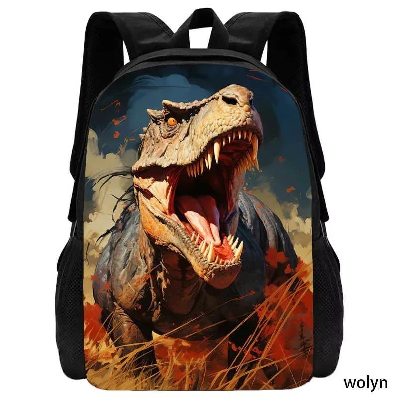 Nový školní batoh s dinosaury, Dětské školní tašky pro chlapce, Lehký batoh pro děti se zvířecími kreslenými potisky, Odolná brašna