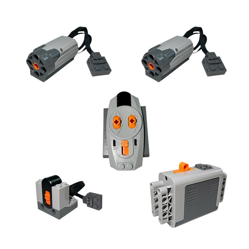 Accessori Elettrici PF Compatibili LEGO Motore M e Ricevitore per Blocchi da Costruzione Radiocomandati