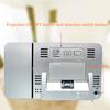 FanJu Projection Alarm Clock Rotatable Digital Projection Clock Multifunctional LCD Clock Digital Date Snooze Function