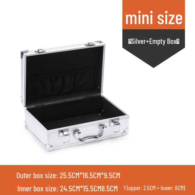 Portable Aluminum Alloy Toolbox for Electricians and Equipment Storage