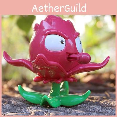 Plant Vs. Zombies Plastic Figurines With Projectile-shooting Capabilities