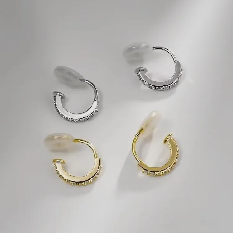 Eleganckie, bezbolesne kolczyki w kształcie klipsów do codziennego noszenia