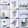 Nylon Wheel Casters: Wear-resistant, Double Bearing, Braked, Swivel, 3-5 inch Industrial Trolley Wheels.