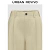 UR 2025 Autumn Women's Elastic Waist Pleated Wide-Leg Pants