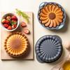 Sunflower Jelly Molds Reusable Flower Baking Trays for Cake Jelly, Valentine Birthday Holiday Baking Pans, Large Round Molds