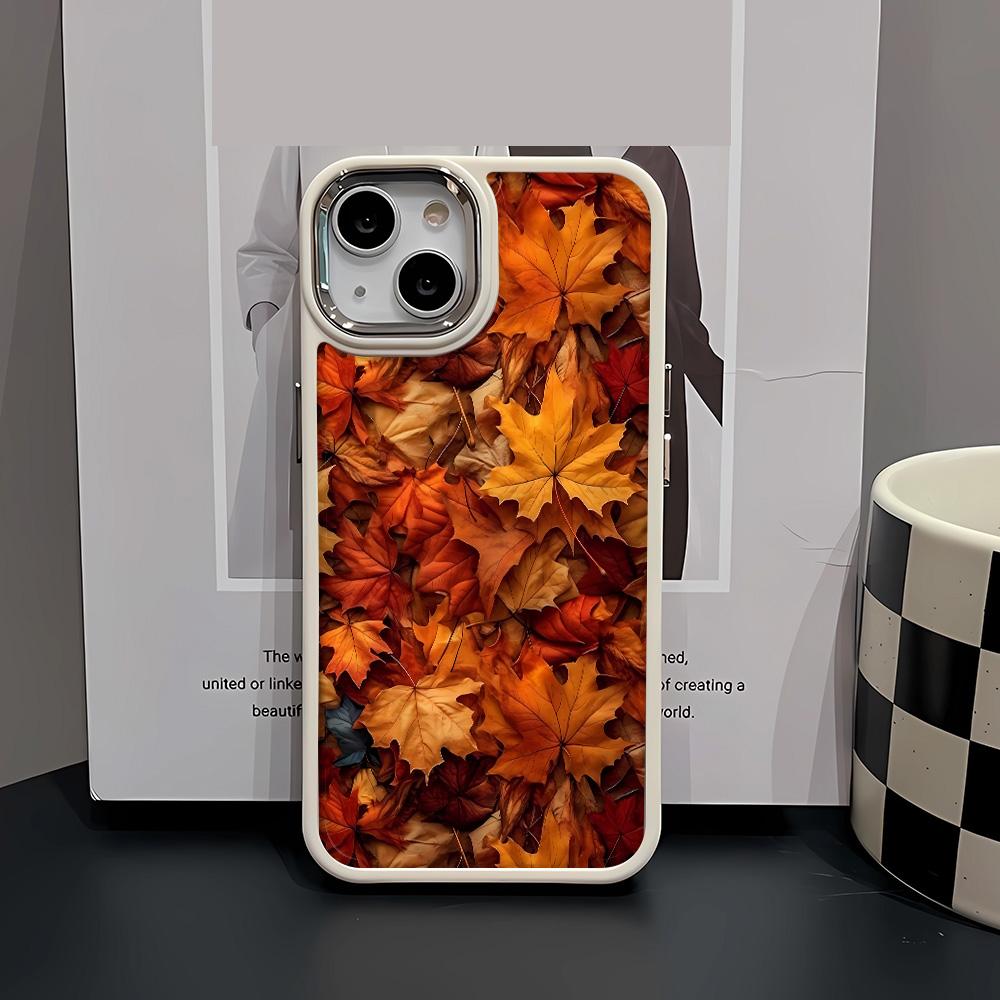 Autumn leaves Case For iPhone 16 15 14 13 12 11 Pro Max X XR 7 8 Plus Clear Soft Case Funda Coque