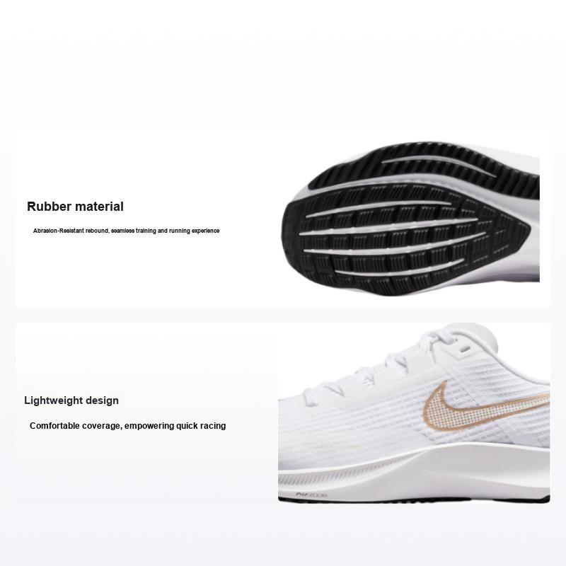 Nike Air Zoom Rival Fly 3 Weiß Metallic Gold Unisex Sneaker Schwarz CT2405-100 44