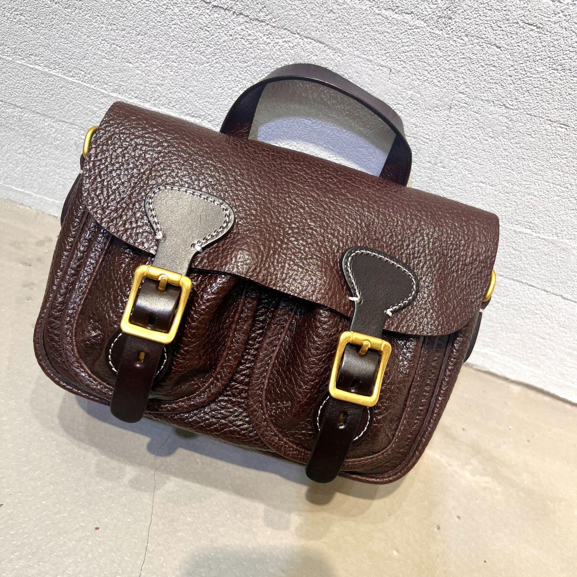 

Leather Women s Bag - Outer Layer Is Vegetable-tanned Cowhide. Simple and Retro Messenger Bag Single Shoulder Strap 26X8X19CM
