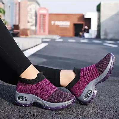 Men Women Outdoor Sports Summer Shoes Breathable Fashion Comfortable Women Easy Wear Mesh Thick Soled Shoe Correction Versatile Walking