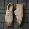 Men's Brogues Shoes Casual Suede Leather Oxford Shoes For Men Flats Shoes