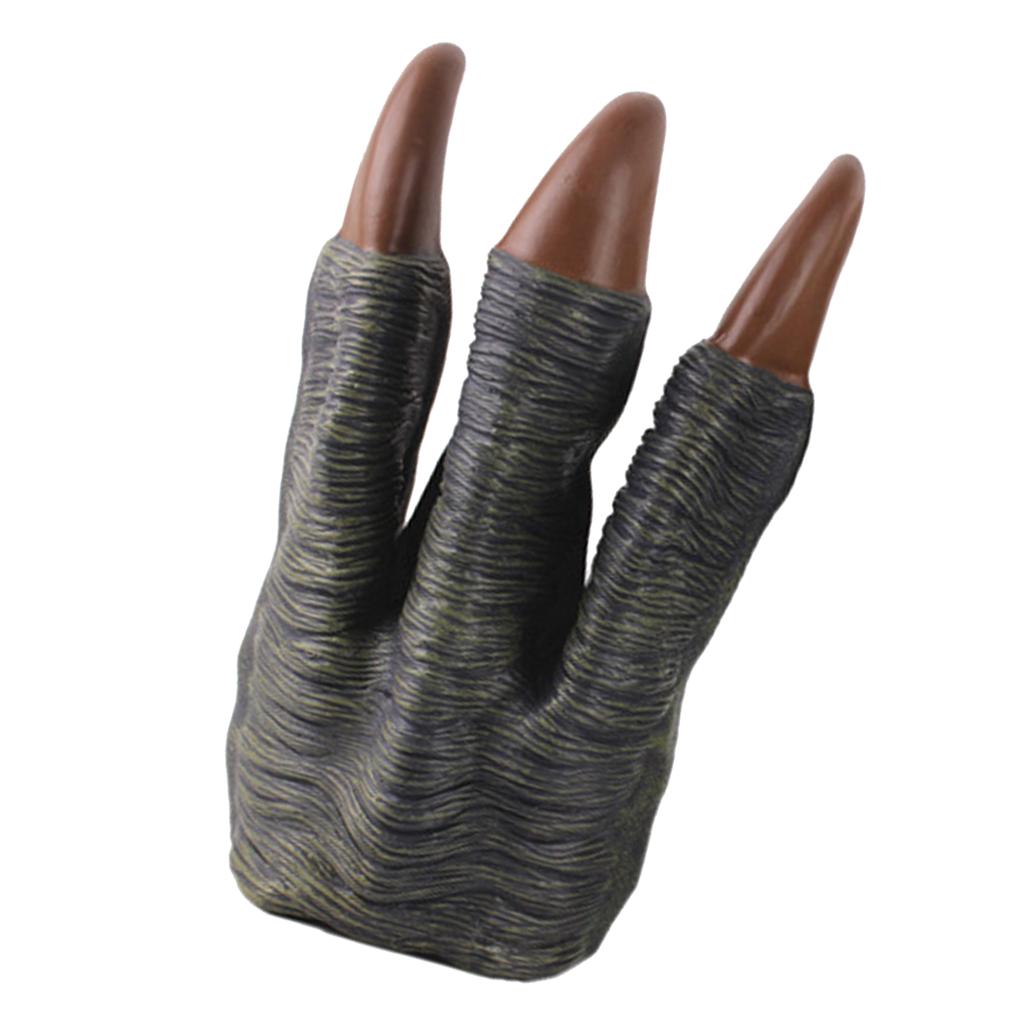 Dinosauří rukavice Hračka Hnědé loutkové rukavice Realistické dračí drápy Monstrum Cosplay pro Halloweenskou párty