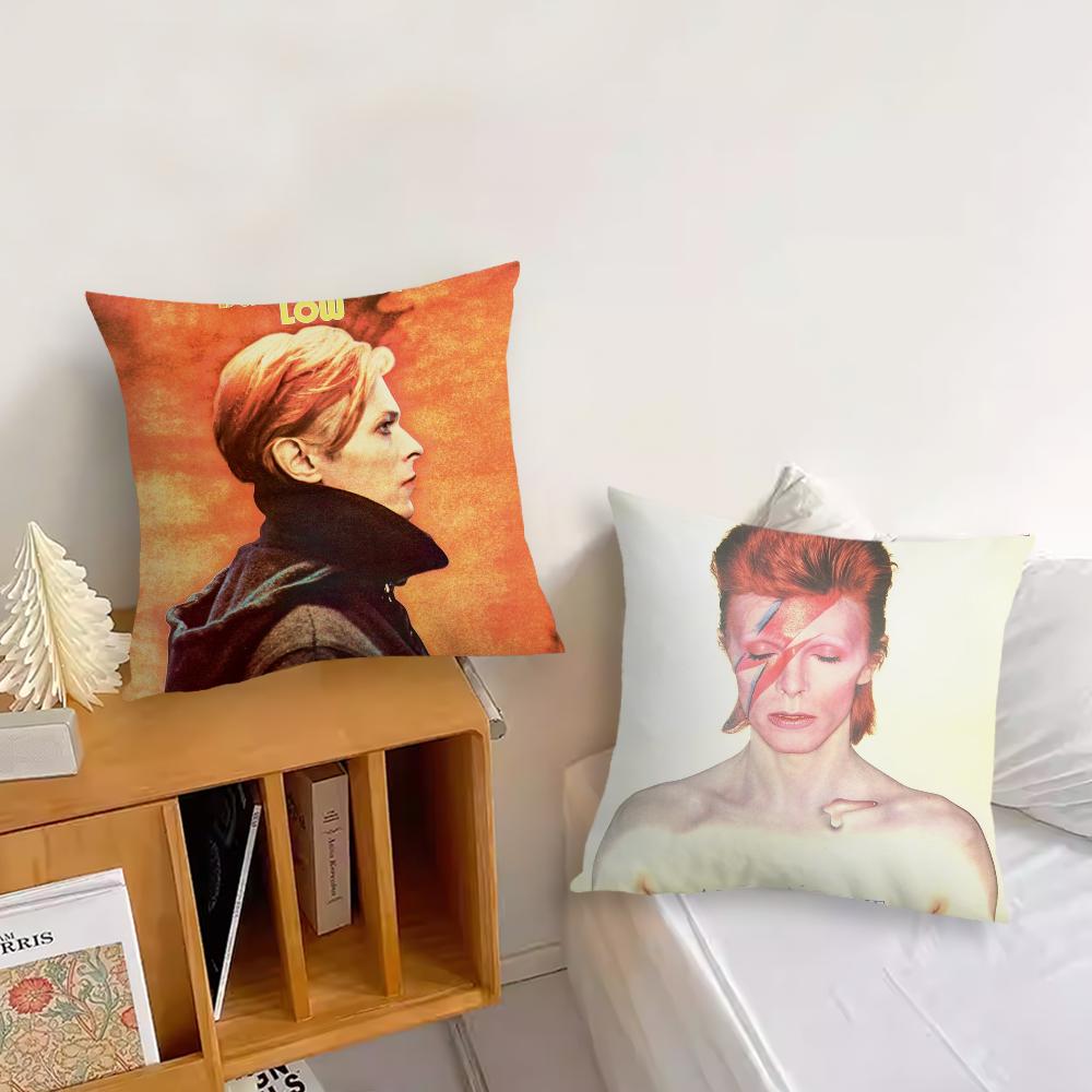 Federa Singer D-David B-Bowie per Divano Letto Comodino Camera da Letto Schienale Soggiorno Ufficio Cuscino Quadrato Stampato Multiplo