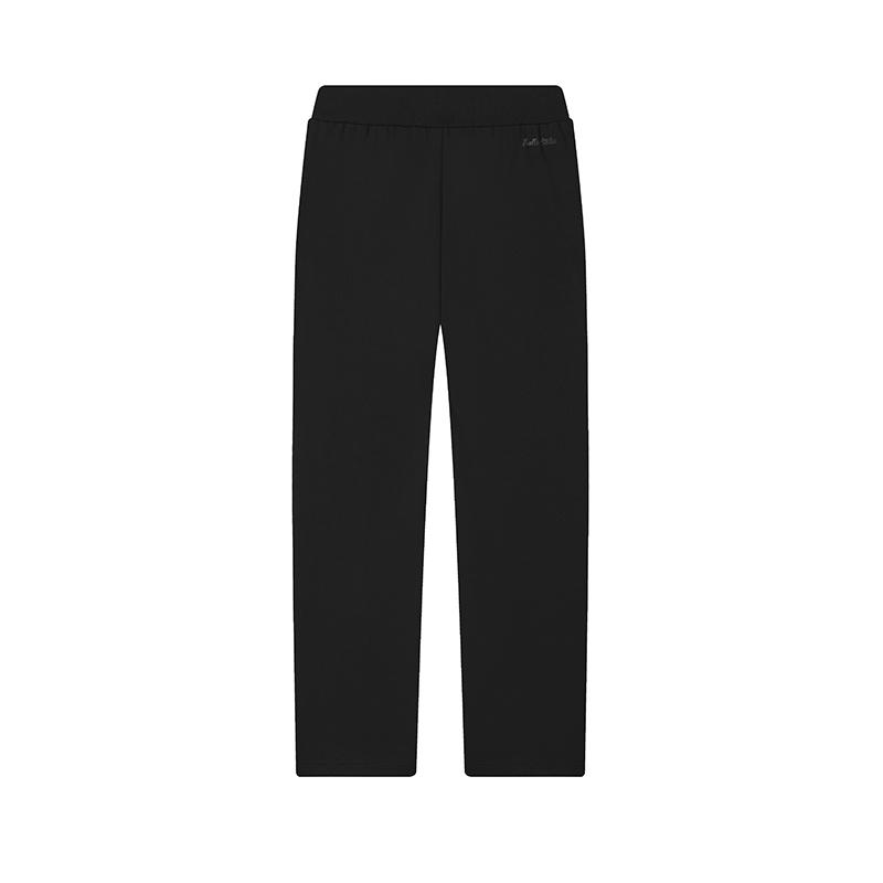 FILA Simple Comfortable Knitted Straight Leg Casual Pants Men bottoms Black F11M518605FBK