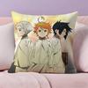 Anime The P-Promised n-Neverland Pillow Case Anti-dustmite Pillowcase Invisible Zipper Silky Short Plush Sofa Cushion Cover