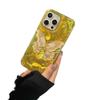 iPhone 14/13 ProMax Laser Fantasy Golden Butterfly Water Ripple Case for Cross-Border Use.