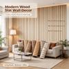 3D Wood Grain Slat Wall Panel – Self-Adhesive Waterproof Wallpaper 2.8mm Thick Modern Home Wall Decor & Renovation