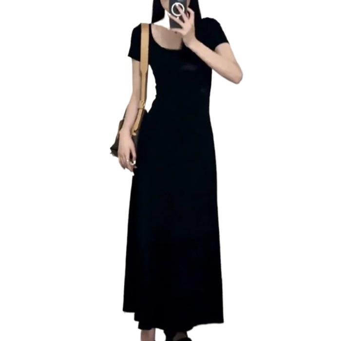 2025 Französisch inspiriertes Schlankheits-Overknee-A-Linien-Kleid