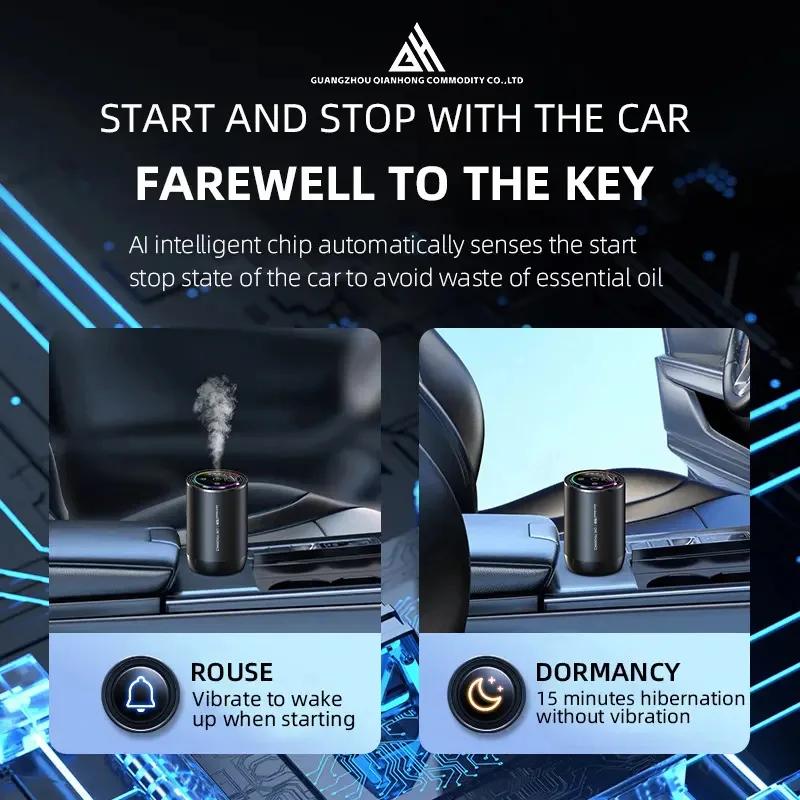 Car Aroma Diffuser Star Light Led Electric Car Air Freshener Smart Aromatherapy With Fragrances Scent Essential Oil Diffuser