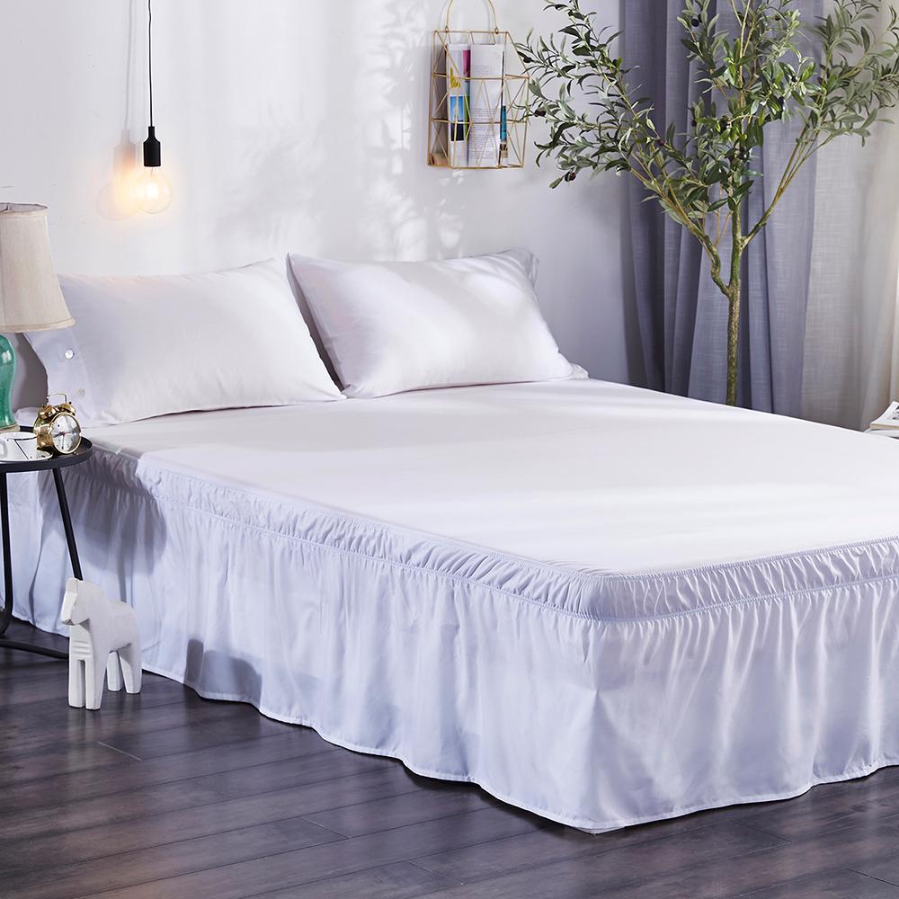 Buy Elastic Bed Skirt Dust Ruffle Easy Fit Wrap Around Bedding Cover