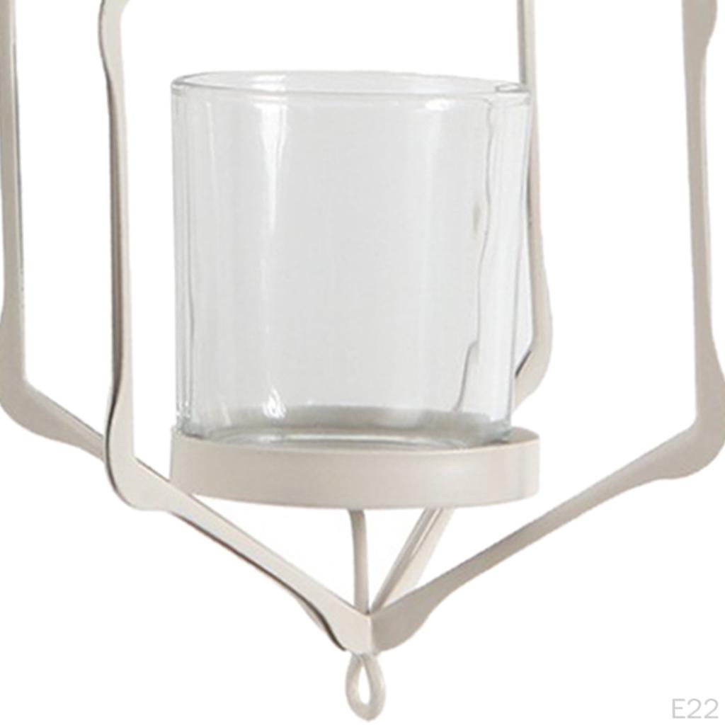 Wire Hollow Wedding Hanging Candle Holders Lantern Case