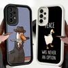 Phone Case for Samsung Galaxy A17 A16 A15 A14 A13 Funny Cartoon Goose Game A56 A36 A26 A55 A35 A25 A54 A34 A24 A53 A33 A23 A07 A