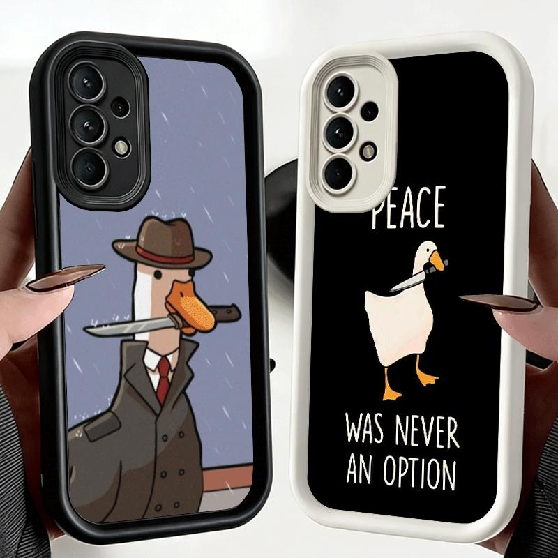 Phone Case for Samsung Galaxy A17 A16 A15 A14 A13 Funny Cartoon Goose Game A56 A36 A26 A55 A35 A25 A54 A34 A24 A53 A33 A23 A07 A