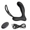 Wireless remote control prostate 10-band male anal anal plug double ring lock fine ring sex toy male prostate massage vibrator