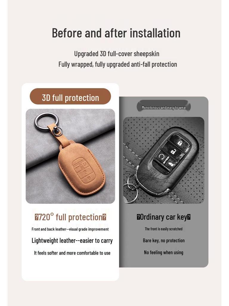 Honda Key Covers: Sleek, Full-Coverage Design for Accord, Civic, Breeze, Vezel, and HR-V