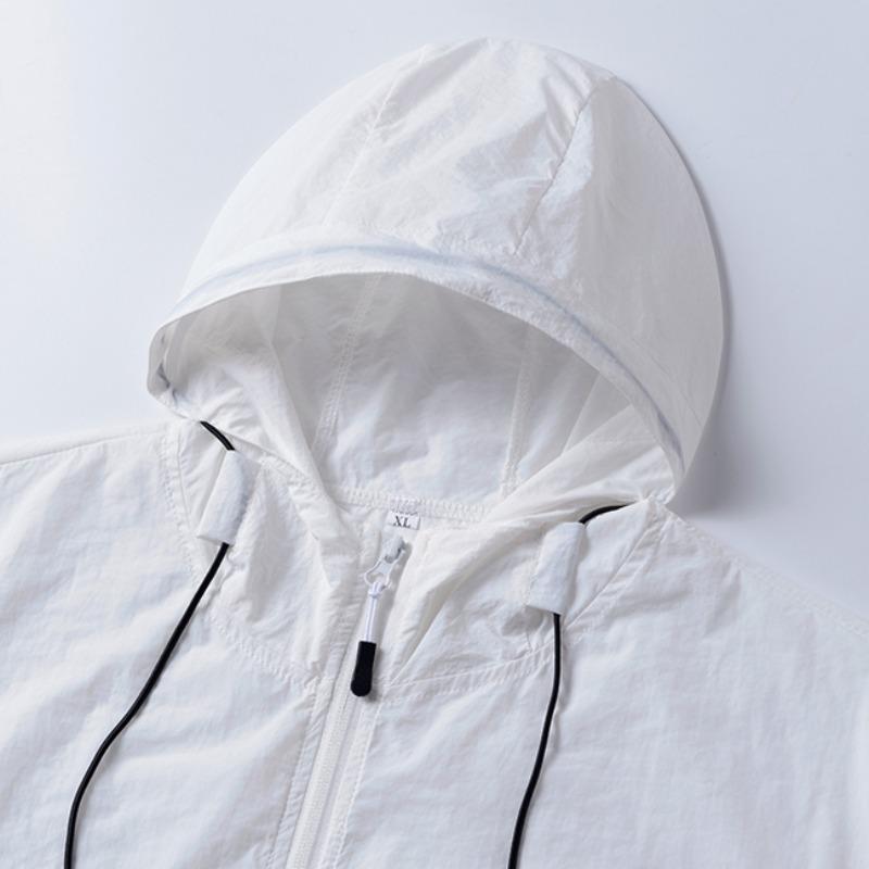 2024 Summer Sunwear Unisex Hooded Jacket Ultra-thin Quick-drying Comfort Cool Windbreaker Outdoor Fishing Camping Protection